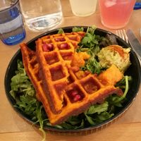 Sweet potato waffles at Riz Riz - Marais in Paris
