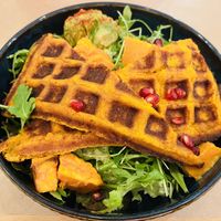 Sweet potato waffle  at Riz Riz - Marais in Paris