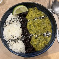 Spinach and lentil curry  at Riz Riz - Marais in Paris