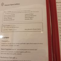 Menu at Riz Riz - Marais in Paris