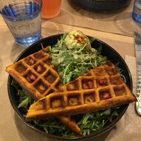 Sweet potato waffles saladd  at Riz Riz - Marais in Paris