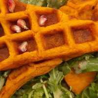Sweet potato waffles at Riz Riz - Marais in Paris