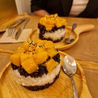 Mango sticky rice ♡ at Riz Riz - Marais in Paris