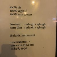   at Riz Riz - Marais in Paris