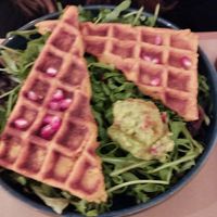 Sweet potato waffles at Riz Riz - Marais in Paris