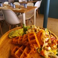Sweet potato waffle at Riz Riz - Marais in Paris