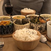 The Rice Table option gives you one of each of the main items on the menu and unlimited jasmine rice. DELISH! at Riz Riz - Marais in Paris