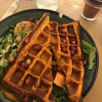 Sweet potato waffle  at Riz Riz - Marais in Paris