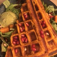 Sweet potato waffle- very unique  at Riz Riz - Marais in Paris