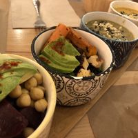 Rice table (mix of all dishes) at Riz Riz - Marais in Paris