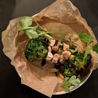 Broccoli taco with so much goodness - yum!!!! at Mutantur in Malmo
