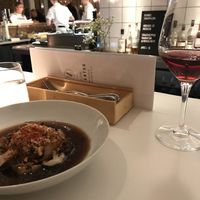 Seat at the bar. Food:Celeriac and mushroom.  at Mutantur in Malmo