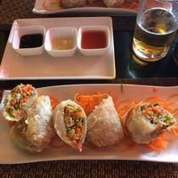 Mini rollitos primavera veganos  at Buda Mancora Cuisine in Mancora