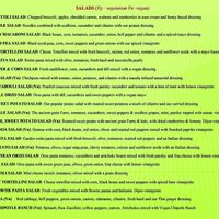 Vegetarian & Vegan Salads at Tea Thyme in Orangeburg