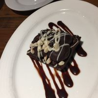 Double chocolate brownie from vegan treats at Humphrey's Tavern in Glen Gardner