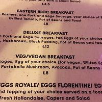 Vegan breakfast at Eastern Bloc Records' Cafe in Manchester