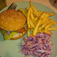 Chk 'wheat burger at The Greenhouse Eatery in Doncaster