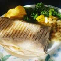 Buffalo seitan wrap at Nature's Plate Cafe & Juice Bar in Keyport