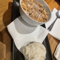 Apple & Pear Crumble with Vegan Gelatio  at Bam Bam Italian in Avonsleigh