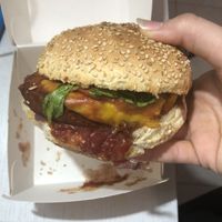 USA burger  at Veg&Veg in Rome