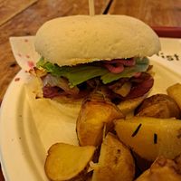 Vegan kebab with potatoes at Veg&Veg in Rome