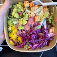 “Asian” salad - tofu looks more flavorful than it was  at Veg&Veg in Rome