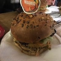 Vegan burger at Veg&Veg in Rome