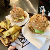 vegan burgers at Veg&Veg in Rome