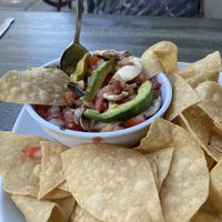 Mushroom ceviche.  at Wild Rooster Bistro in Fair Oaks