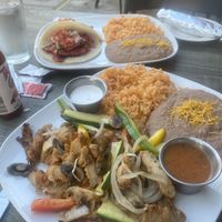 Specials “carnitas” and “chick -n fajitas” .  at Wild Rooster Bistro in Fair Oaks