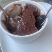 Chocolate pudding.  at Wild Rooster Bistro in Fair Oaks