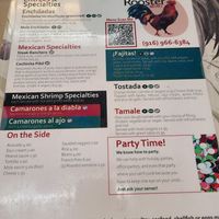 Front of menu at Wild Rooster Bistro in Fair Oaks