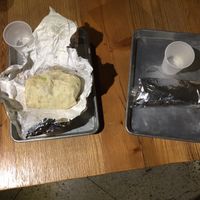 Wow! That is one stuffed burrito ! at Bar-Eat-O in Geneseo