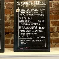 Alternative drinks at Sweet Arts Bakery in Geneseo