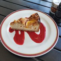 Peach Cheese 🧀 at Wild Goat Bistro in Petaluma