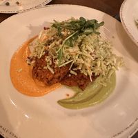 Quinoa cakes  at Wild Goat Bistro in Petaluma