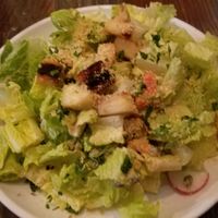 Hippie Caesar ~ the classic with a twist; watermelon radish, carrot, parsnip hemp croutons, vegan cashew dressing. 

The yummiest vegan Caesar I've eaten to date! at Wild Goat Bistro in Petaluma