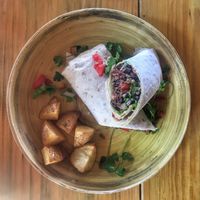 Mexican wrap (also came with salsa and guac) at The Fisherman Vegan Restaurant   in Hoi An