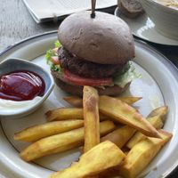 Bean burger   at The Fisherman Vegan Restaurant   in Hoi An