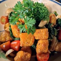 Pumpkin gnocchi at The Fisherman Vegan Restaurant   in Hoi An