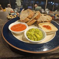 Dip your Bread (Hummus, Tomato, Avocado) at The Fisherman Vegan Restaurant   in Hoi An