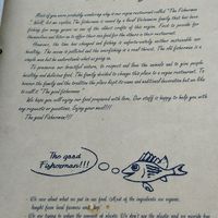 Such a great story! at The Fisherman Vegan Restaurant   in Hoi An