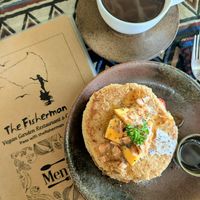 Vegan pancakes at The Fisherman Vegan Restaurant   in Hoi An