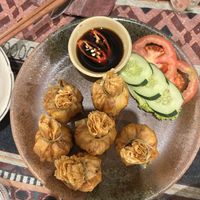 Golden bags  at The Fisherman Vegan Restaurant   in Hoi An