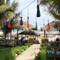 Beach side dining area 🏖☺️ at The Fisherman Vegan Restaurant   in Hoi An