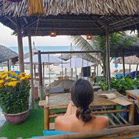 Relaxing at The Fisherman Vegan Restaurant   in Hoi An