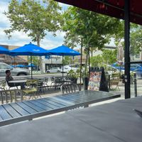 Outside seating   at All India Cafe in Glendale