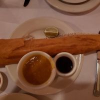 Appetizers filled with potato not too spicy. at All India Cafe in Glendale