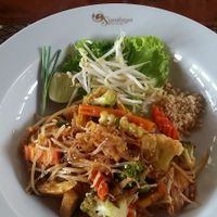 Vegan Pad Thai at Chantara Restaurant in Surat Thani