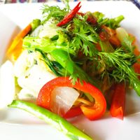 Noodles at Phong Nha Vegan in Phong Nha